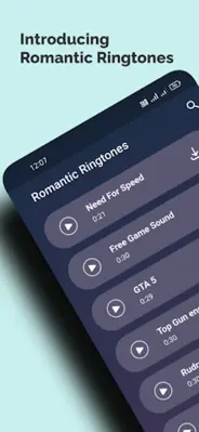 Romantic Ringtones android App screenshot 4